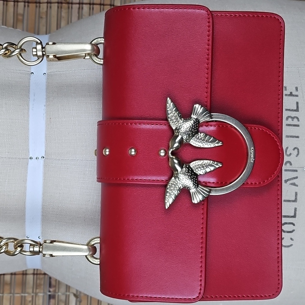 Red Pinko Mini Love Bag